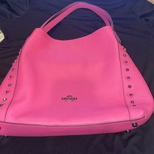 Coach Edie 31 shoulder Bag DK/Dahlia pink leather